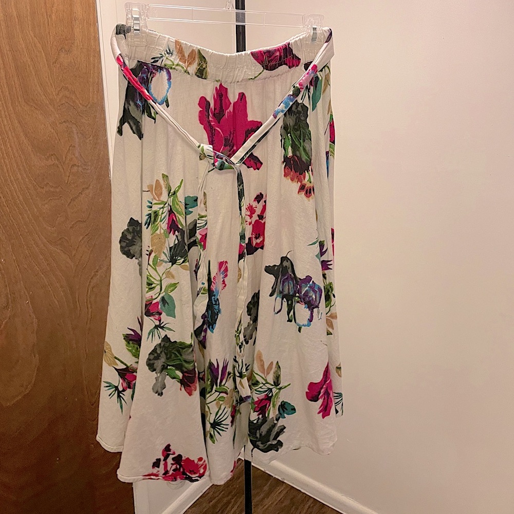 Midi Floral Skirt